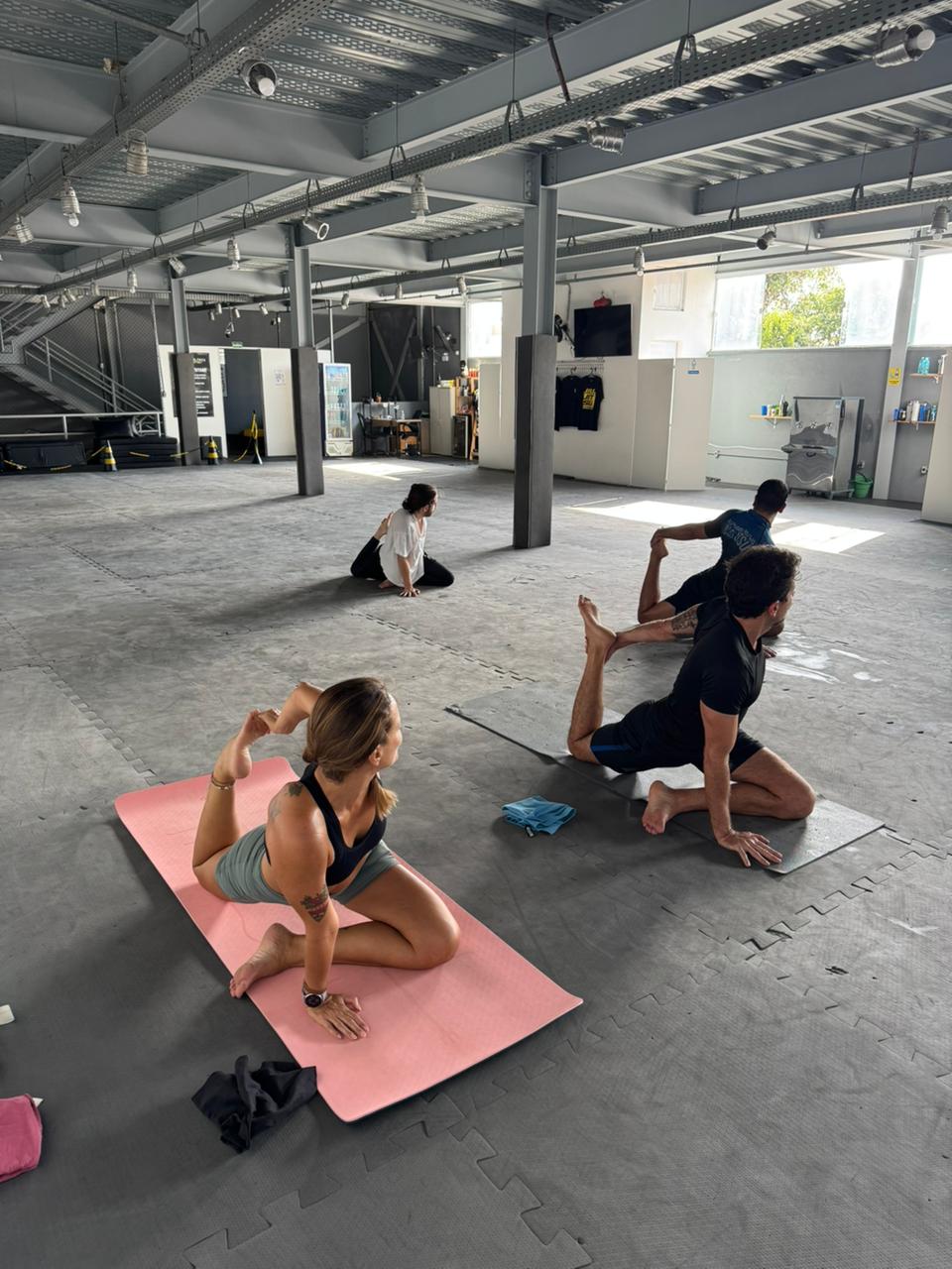 Alunos durante a aula 